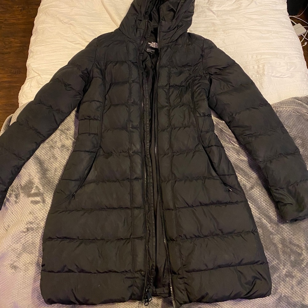Black North Force Mid Length Winter Jacket!!
